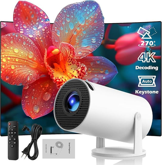 AuraVisionPro: Beyond the Screen 4K Smart Projector™